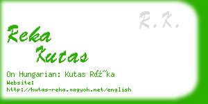 reka kutas business card